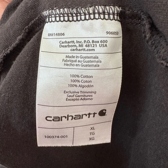 Carhartt Black Relaxed Fit Sleeveless Tank - Picture 7 of 8